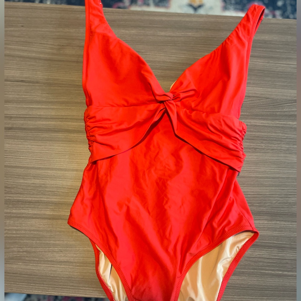 J. Crew Red one piece swimsuit